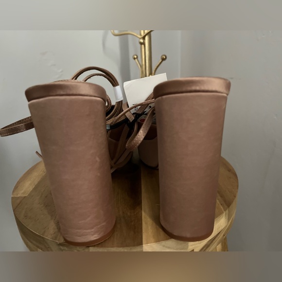 Zara Platform Pink Strappy Heels NWT ~ Size 9 - Picture 4 of 8